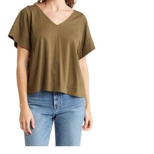 Madewell Supima Cotton Flutter Sleeve shirt